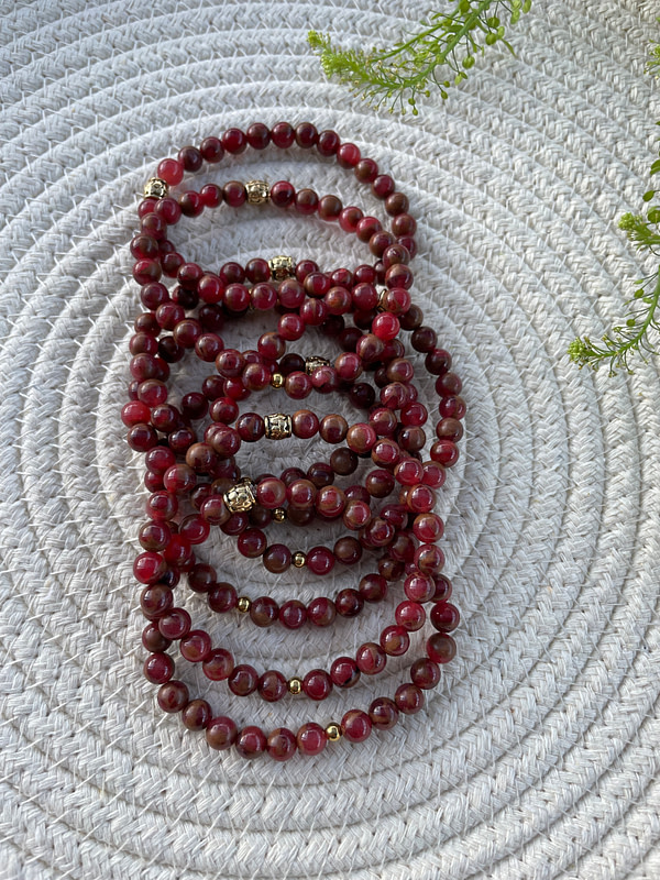 Red Jasper Prayer Bracelet - Image 5