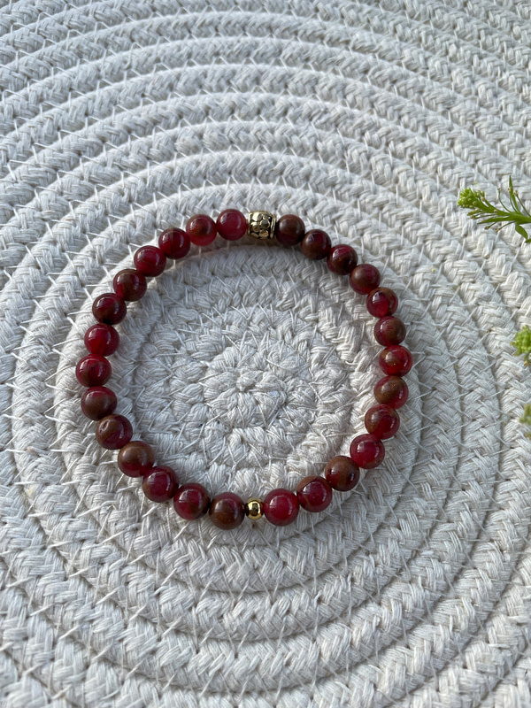 Red Jasper Prayer Bracelet - Image 4