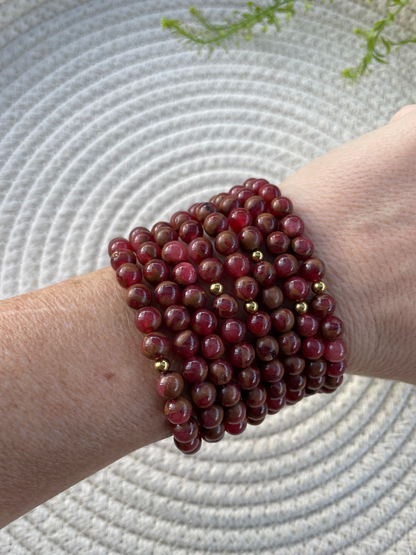 Red Jasper Prayer Bracelet