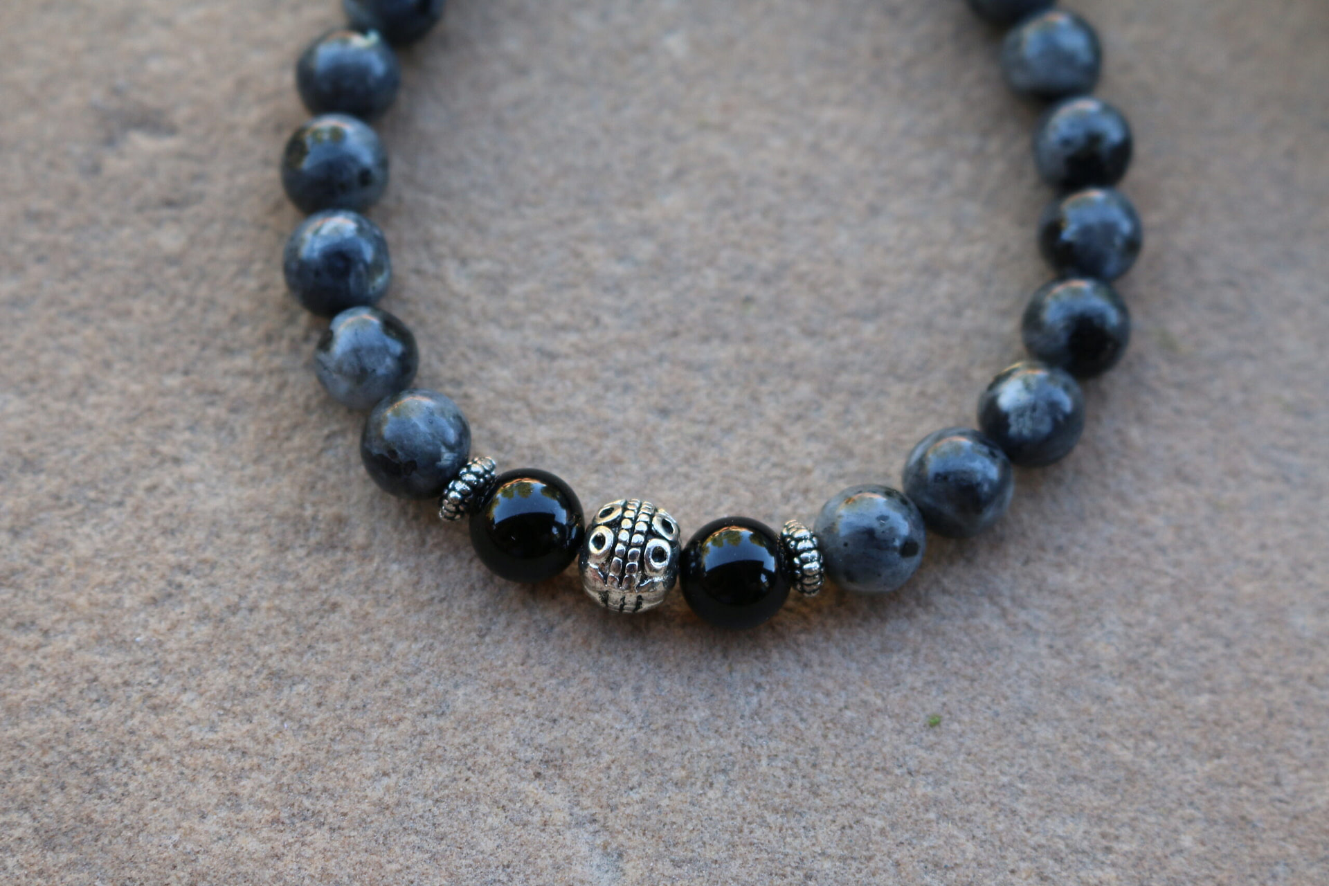 Labradorite Men Name Bracelet